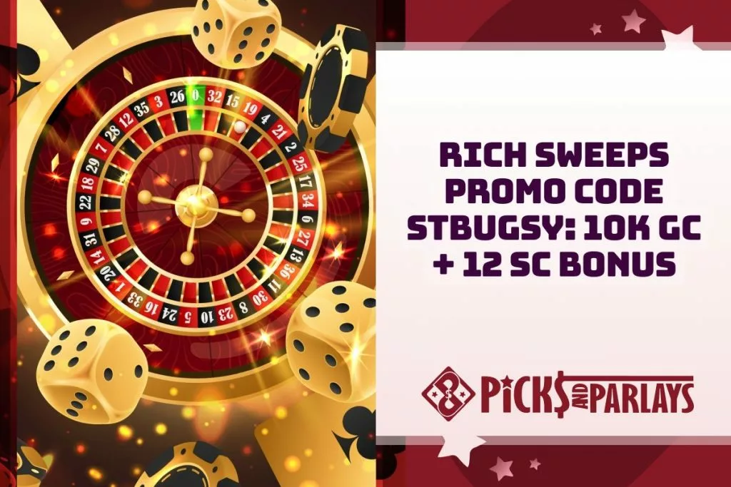 Rich Sweeps Promo Code STBUGSY 10K GC + 12 SC Bonus