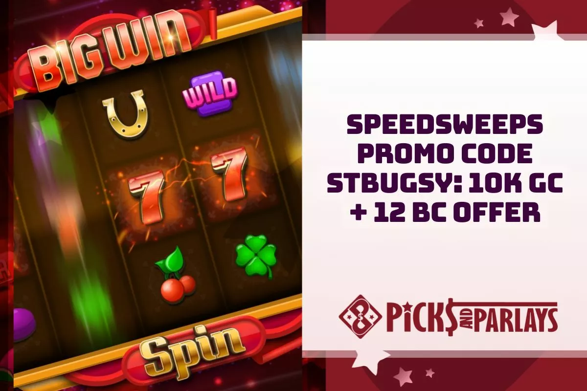 SpeedSweeps Promo Code STBUGSY Gets You 10K GC + 12 BC Welcome Offer