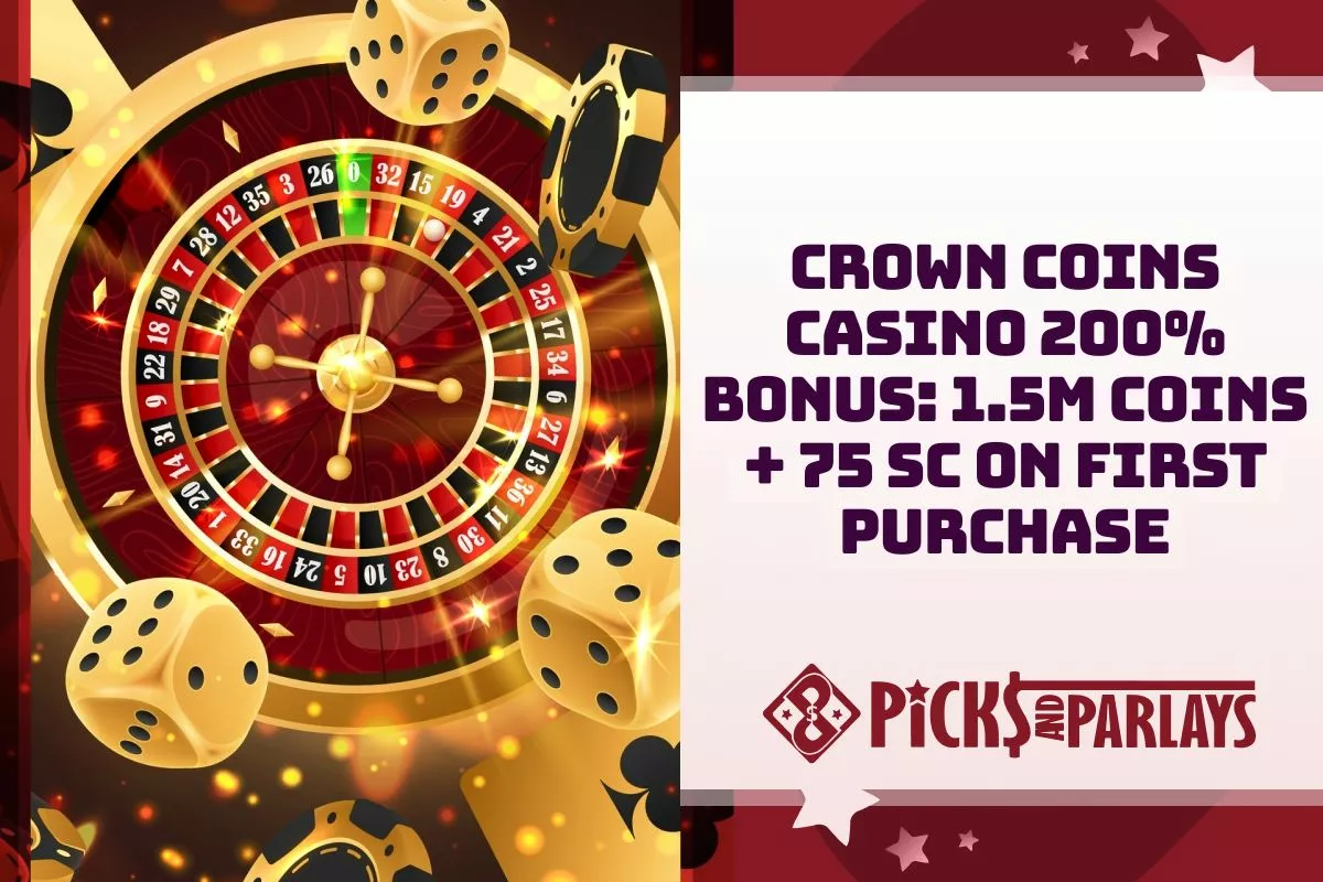 Crown Coins Casino 200% Bonus: Get 1.5M Crown Coins + 75 SC on Your First Purchase