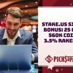 Stake.US Signup Bonus: 25 Stake Cash + 560K Gold Coins + 3.5% Rakeback