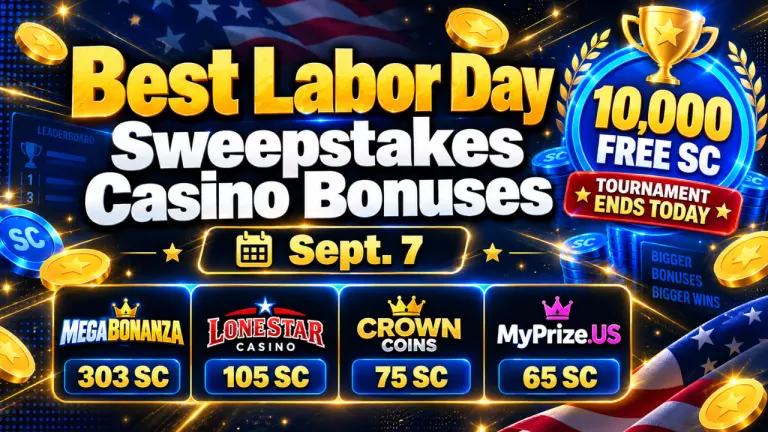 Best Sweepstakes Casino Labor Day Bonuses for September 7